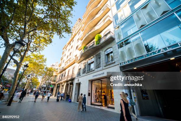 Luxury Shops At Passeig De Gracia Shopping Street In Barcelona Spain  High-Res Stock Photo - Getty Images