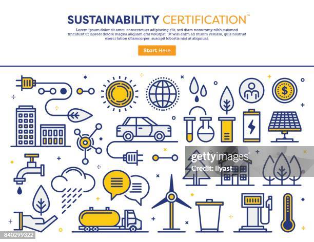 ilustraciones, imágenes clip art, dibujos animados e iconos de stock de concepto de consultoría de sostenibilidad - instalar