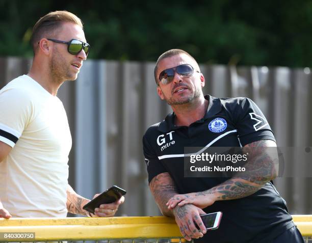 Glenn Tamplin manager of Billericay Town during Bostik League Premier Division match between Thurrock vs Billericay Town at Ship Lane Ground, Aveley...