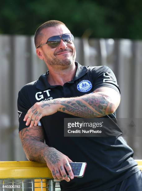 Glenn Tamplin manager of Billericay Town during Bostik League Premier Division match between Thurrock vs Billericay Town at Ship Lane Ground, Aveley...