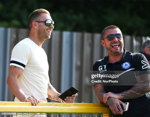 Glenn Tamplin manager of Billericay Town during Bostik League Premier Division match between Thurrock vs Billericay Town at Ship Lane Ground, Aveley...