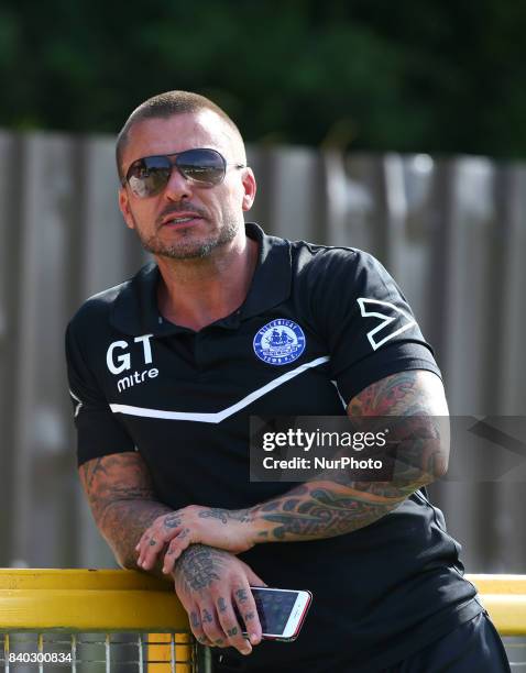 Glenn Tamplin manager of Billericay Town during Bostik League Premier Division match between Thurrock vs Billericay Town at Ship Lane Ground, Aveley...