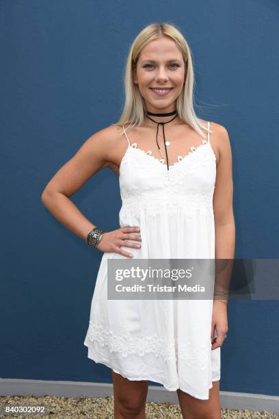 Cheyenne Pahde attends the RTL TV series 'Alles was zaehlt' Summer Fan Event on August 28, 2017 in Cologne, Germany.