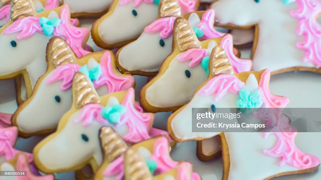 Unicorn Shaped Cookies