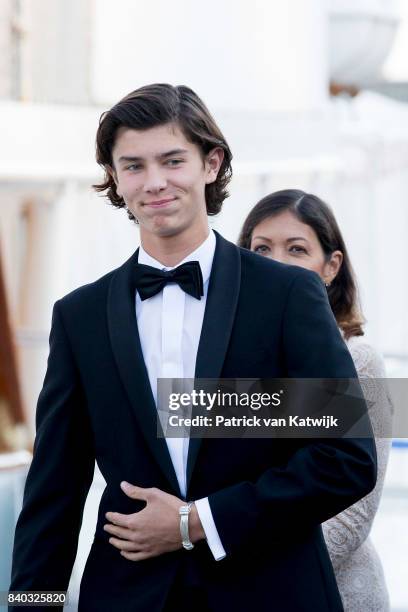 Prince Nikolai of Denmark attends his 18th birthday celebration of Prince Nikolai at royal ship Dannebrog on August 28, 2017 in Copenhagen, Denmark.