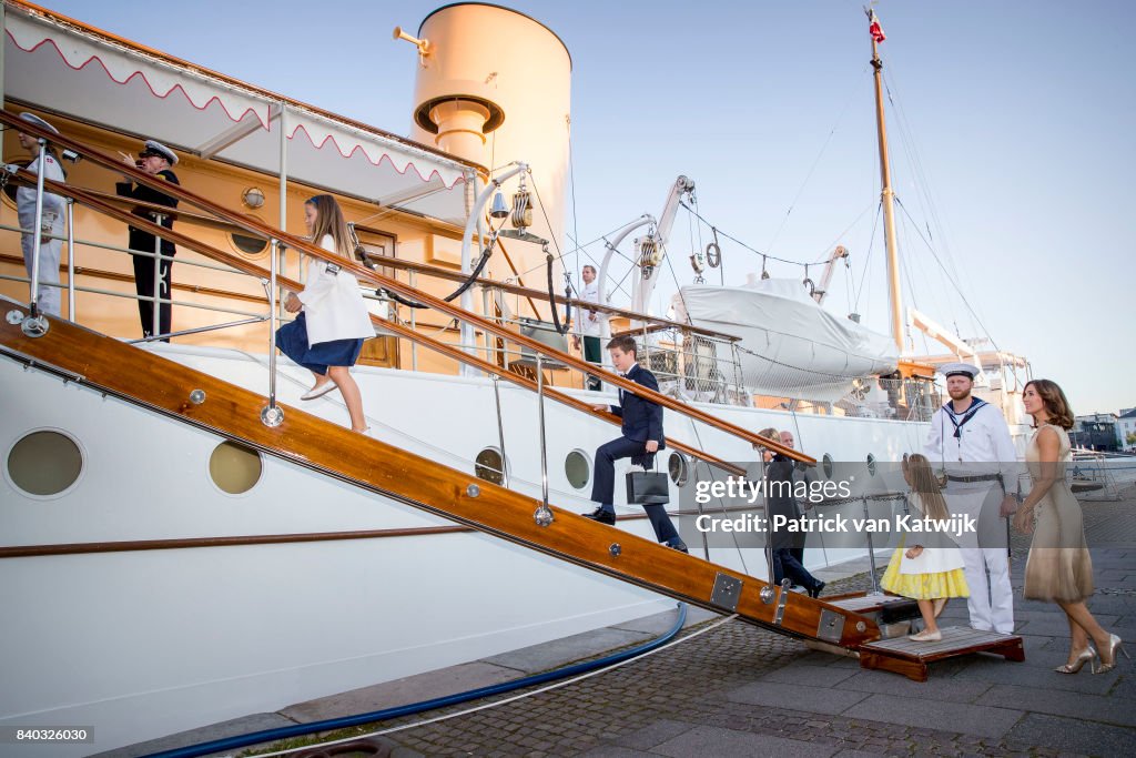 Prince Nikolai Of Denmark Celebrates His 18th Birthday At The Royal Ship Dannebrog