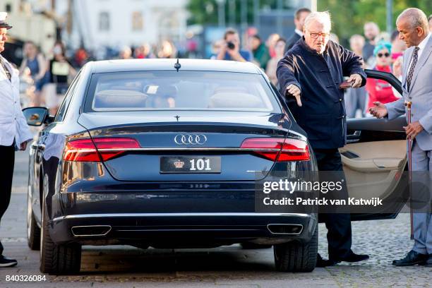 Prince Henrik of Denmark attends the 18th birthday celebration of Prince Nikolai at royal ship Dannebrog on August 28, 2017 in Copenhagen, Denmark.