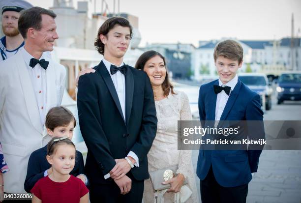 Prince Joachim of Denmark, Princess Athena of Denmark Countess Alexandra of Denmark, Prince Nikolai of Denmark and Prince Felix of Denmark attends...