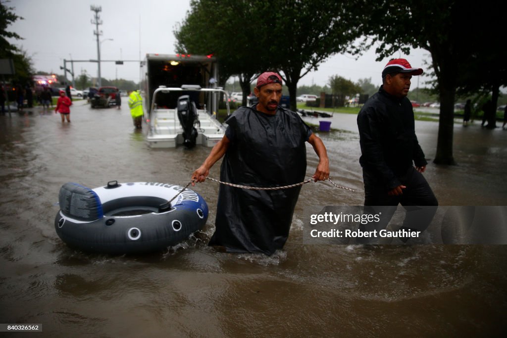 Destruction And Flooding After Hurricane Harvey Slams Into Texas Gulf Coast