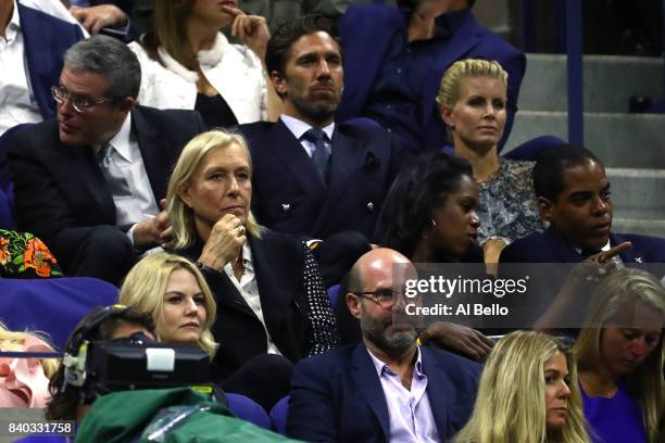 Actress Jennifer Morrison, former tennis player Martina Navratilova, NHL's Ice Hockey Goaltender Henrik Lundqvist and his wife Therese Andersson...