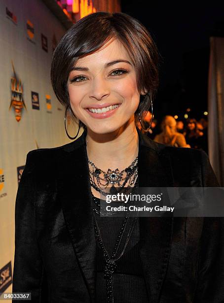 Actress Kristen Kreuk arrives at Spike TV's 2008 "Video Game Awards" held at Sony Pictures' Studios on December 14, 2008 in Culver City, California.