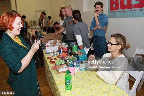 Actress, comedienne and author Amy Sedaris attends the fourth annual Holiday Craftacular presented by Bust, a cutting edge women's pop culture...