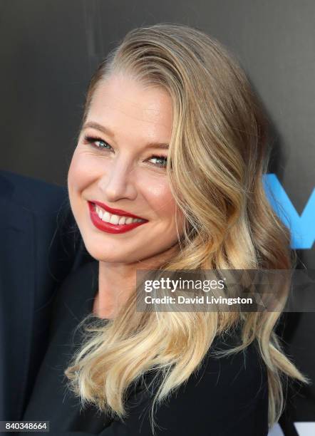 Actress Ellen Woglom attends the premiere of ABC and Marvel's "Inhumans" at Universal CityWalk on August 28, 2017 in Universal City, California.