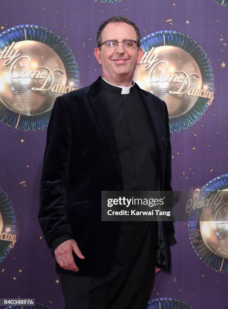 Reverend Richard Coles attends the 'Strictly Come Dancing 2017' red carpet launch at Broadcasting House on August 28, 2017 in London, England.