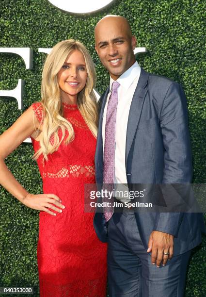 Tennis player James Blake and wife Emily Snider attend the 17th Annual USTA Foundation Opening Night Gala at USTA Billie Jean King National Tennis...