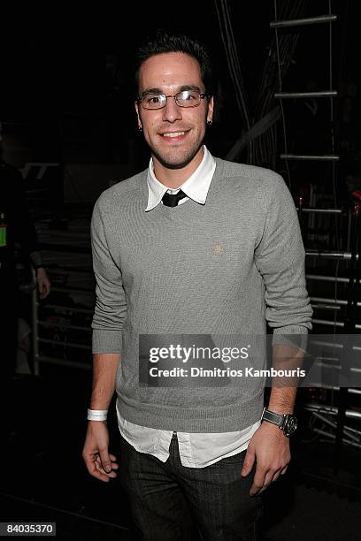 Niko poses backstage during Z100's Jingle Ball 2008 Presented by H&M at Madison Square Garden on December 12, 2008 in New York City. *EXCLUSIVE*