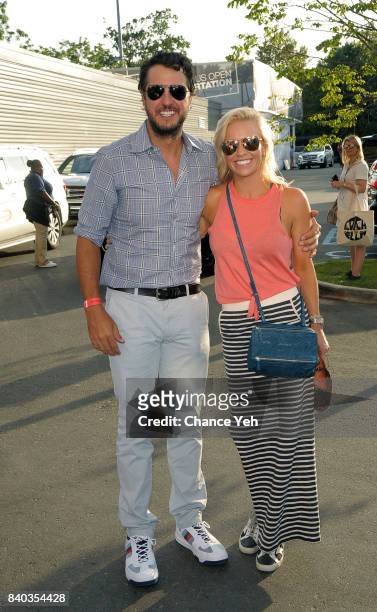 Luke Bryan and Caroline Boyer attend 17th Annual USTA Foundation opening night gala at USTA Billie Jean King National Tennis Center on August 28,...