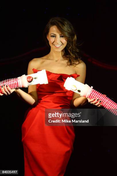 Rachel Stevens launches the new Virgin Media 50Mb Broadband Service at The Hospital Club on December 15, 2008 in London, England.