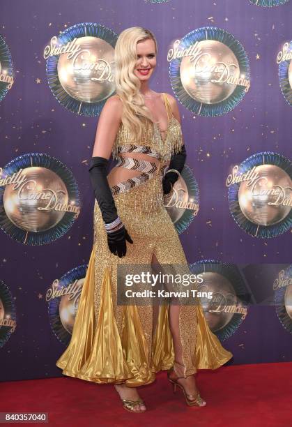 Nadiya Bychkova attends the 'Strictly Come Dancing 2017' red carpet launch at Broadcasting House on August 28, 2017 in London, England.