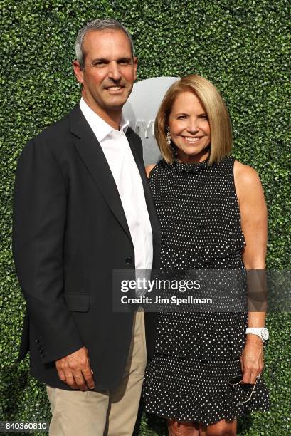 John Molner and journalist Katie Couric attends the 17th Annual USTA Foundation Opening Night Gala at USTA Billie Jean King National Tennis Center on...