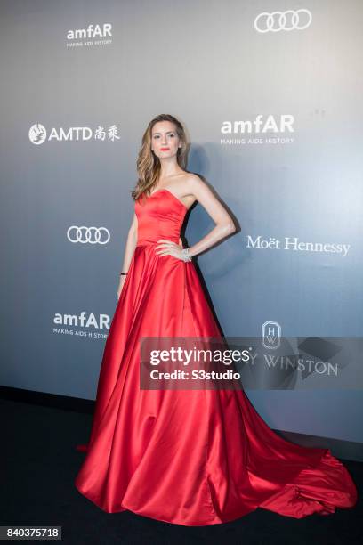 Kelly Prehn attends the amfAR Hong Kong Gala at Shaw Studios on March 25, 2017 in Hong Kong.