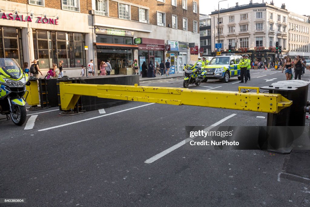 Carnival parade fills the streets of Notting Hill