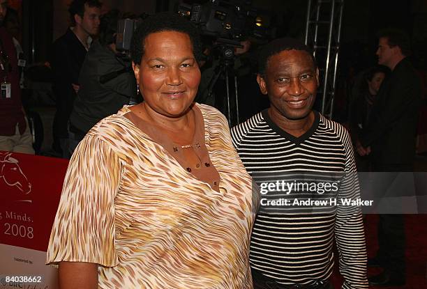 Sandra Laing with her husband Johannes Motloung attends the Cultural Bridge Gala of �Skin� during day five of The 5th Annual Dubai International Film...