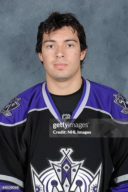 Drew Doughty of the Los Angeles Kings poses for his official headshot for the 2008-2009 NHL season.