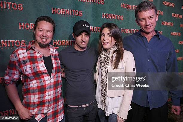 Matt Halliday , Jessica Meisels and unidentified guests attend "Hornitos Midnight in the Garden of Agave" party at The Smog Shoppe on December 11,...