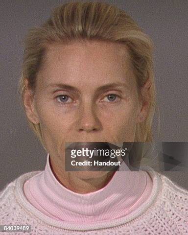 In this booking photo from Ventura Sheriff Department, Anna Anka, wife of singer Paul Anka, is seen. Anna Anka was arrested November 28, 2008 after...