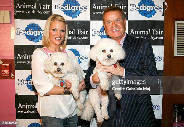 Juliet Huddy and Mike Jerrick attend Animal Fair Magaine's 3rd annual Toys for Dogs event benefiting the Humane Society of New York and Animal Care...