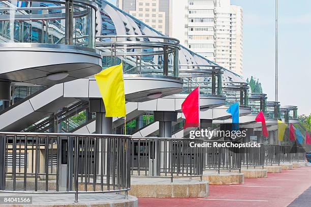 train station with building in the background, hefei, anhui province, china - hefei foto e immagini stock