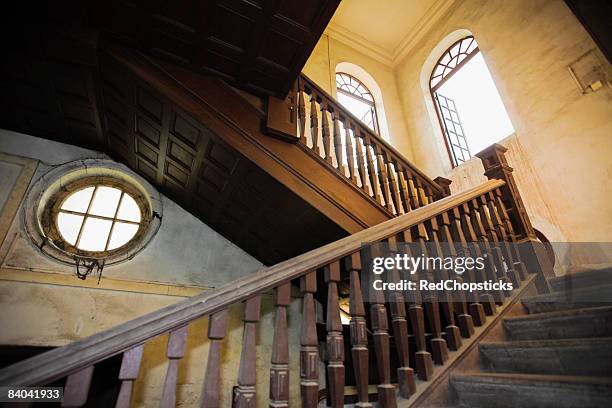 low angle view of a staircase, shamian island, guangzhou, guangdong province, china - shamin imagens e fotografias de stock