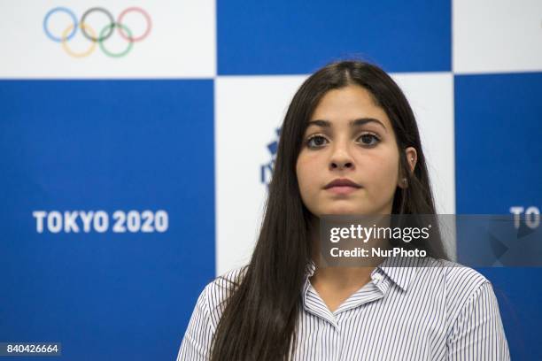 Yusra Mardini, a 19 year-old Syrian swimmer who competed at the Rio 2016 Olympic Games as a member of Refugee Olympic Team and UNHCR Goodwill...