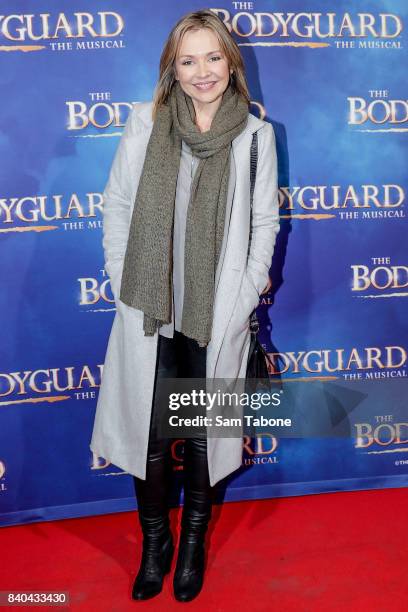 Carla Bonner during a production media call for The Bodyguard at Regent Theatre on August 29, 2017 in Melbourne, Australia.