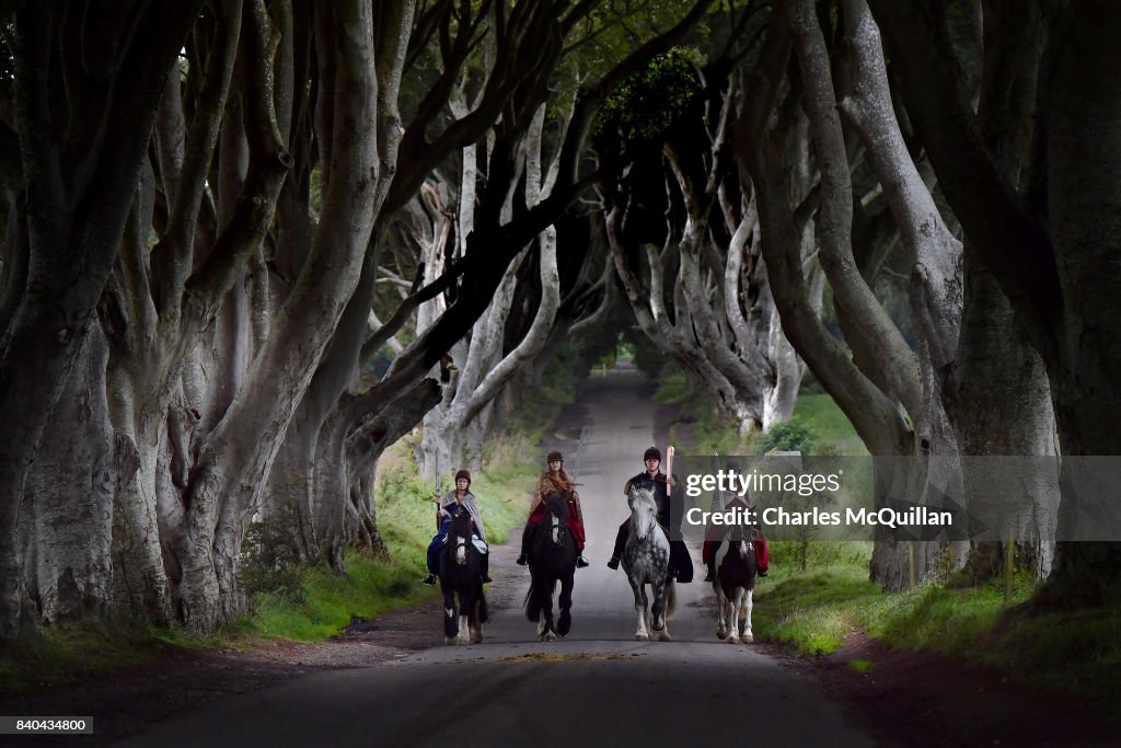 Game of Thrones' 'Dark Hedges' Welcome the Queen's Baton Relay