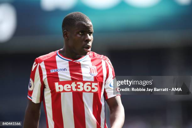 Kurt Zouma of Stoke City during the Premier League match between West Bromwich Albion and Stoke City at The Hawthorns on August 27, 2017 in West...