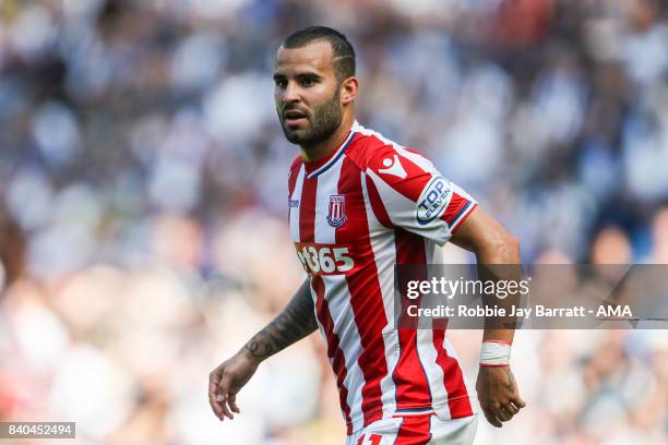 Jese of Stoke City during the Premier League match between West Bromwich Albion and Stoke City at The Hawthorns on August 27, 2017 in West Bromwich,...