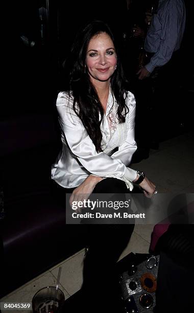 Carole Caplin attends the press night of 'Sunset Boulevard' at Floridita on December 15, 2008 in London, England.