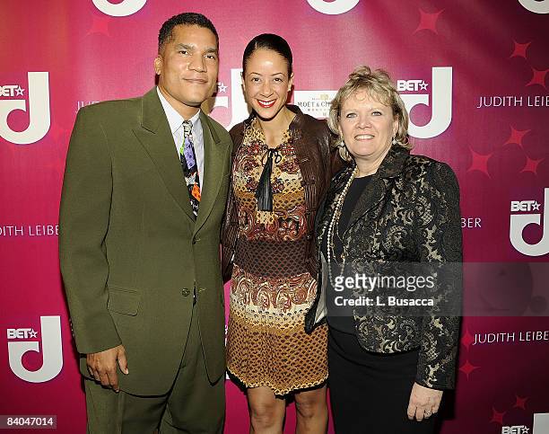 Paxton Baker, Lisa Ellis and Mary Gleason during the In Store event with BET Network Honoring Lisa Ellis hosted by Judith Leiber at the Judith Leiber...