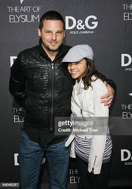 Justin Chambers and daughter arrive to the D&G Flagship Boutique Opening in support of The Art of Elysium held on December 15, 2008 in Beverly Hills,...