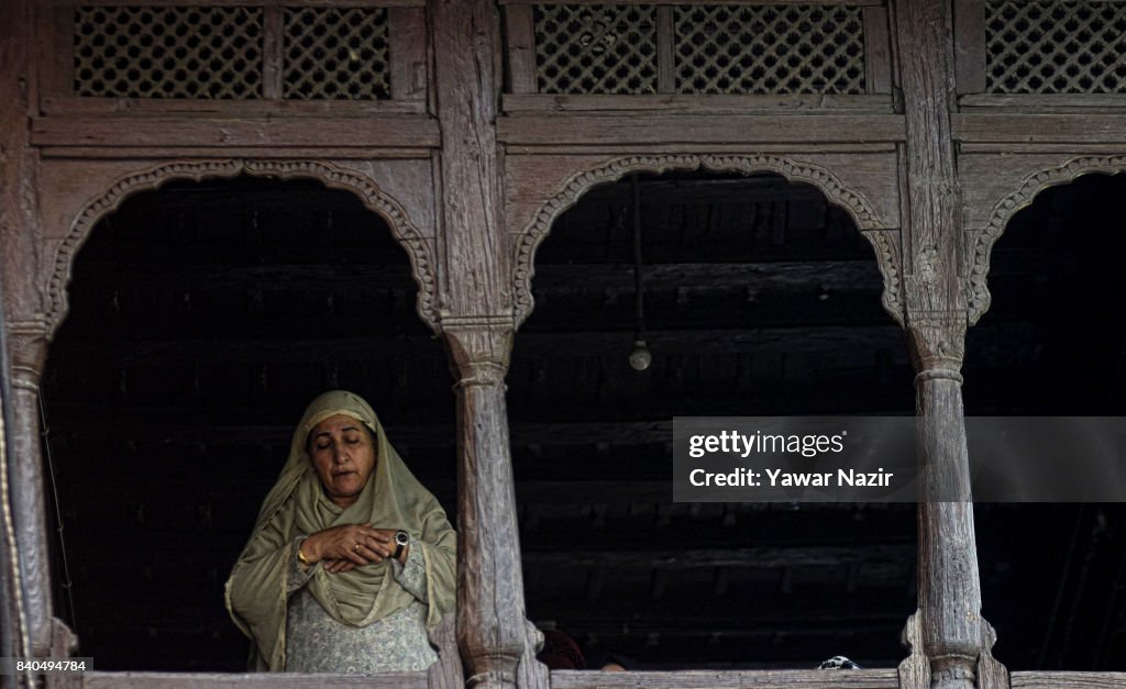 Muslims Throng The Shrine Of Saint Hamadan In Kashmir