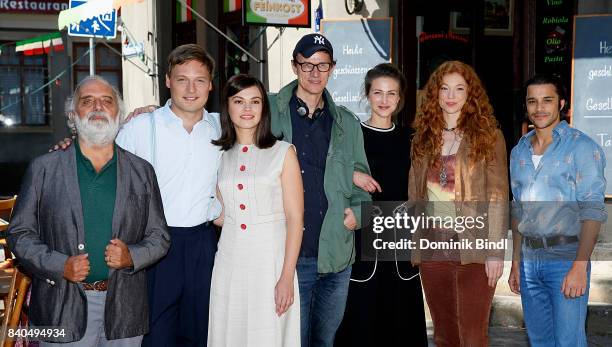 Alessandro Bressanello, Christoph Letkowsk, Silvia Busuioc, Gregor Schnitzler, Natalia Belitski, Marleen Lohse and Kostja Ullmann poses during the...