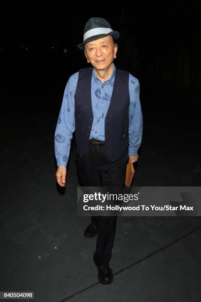 James Hong is seen on August 28, 2017 in Los Angeles, CA.