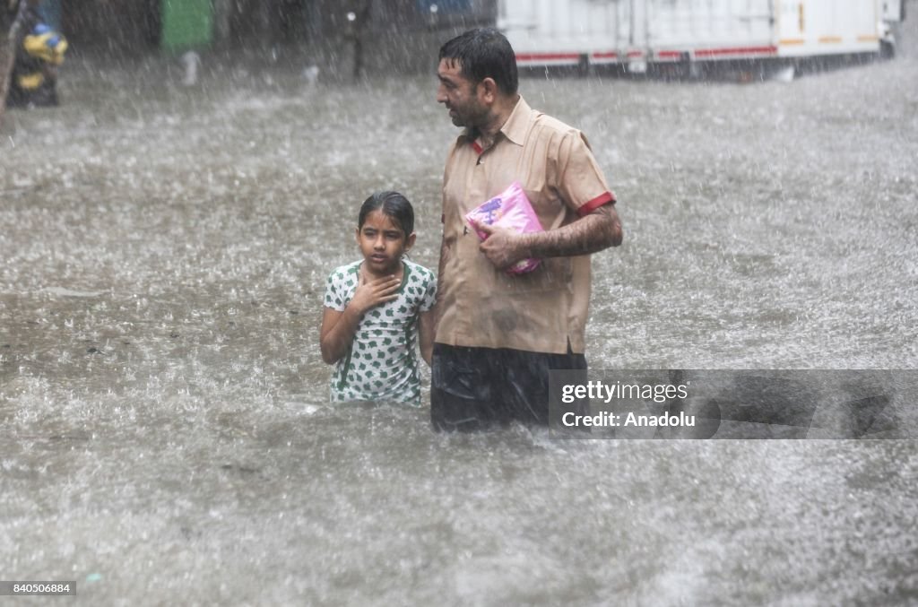 Heavy rain in Mumbai