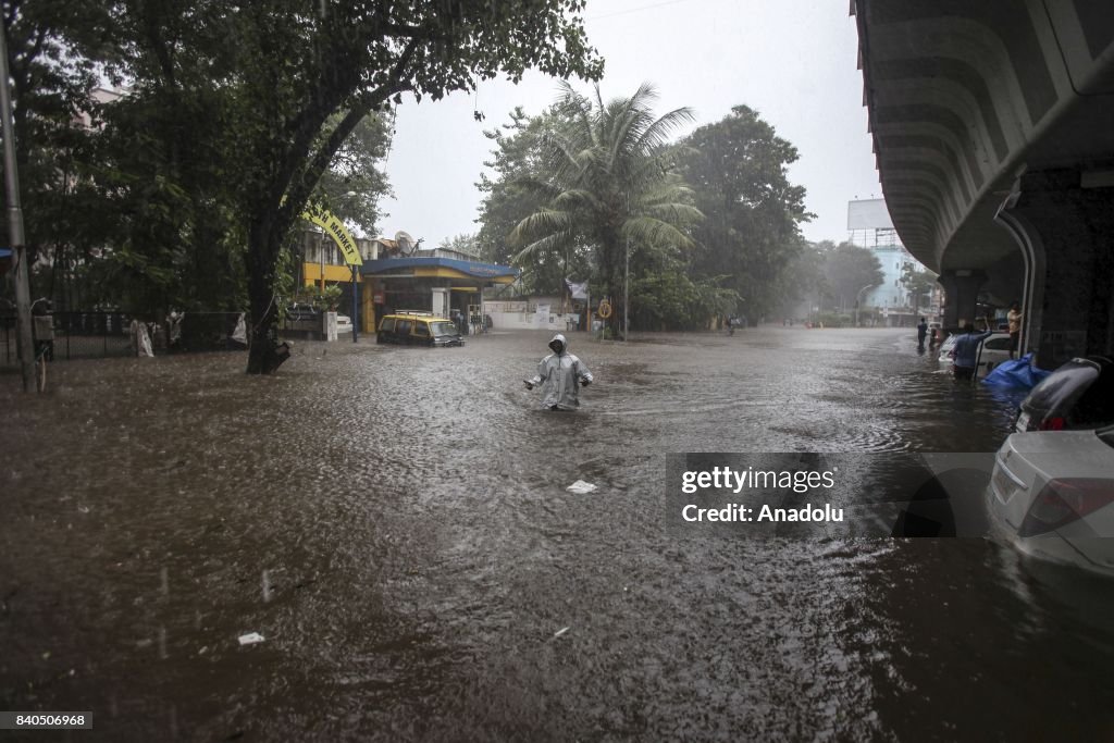 Heavy rain in Mumbai