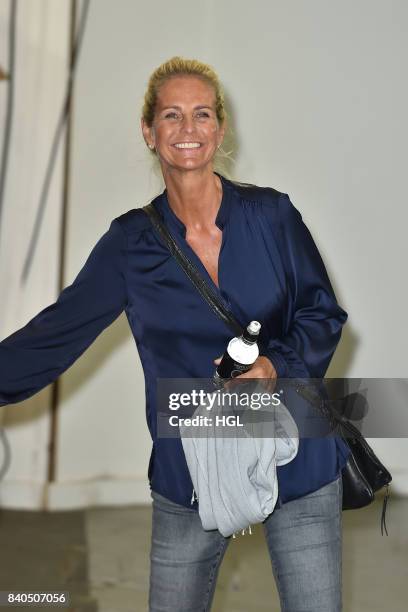 Ulrika Jonsson seen at the ITV Studios on August 29, 2017 in London, England.