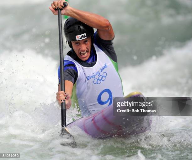 Benn Fraker of the USA competes in the Canoe Single Men Final at the Shunyi Olympic Rowing-Canoeing Park on Day 4 of the Beijing 2008 Olympic Games...