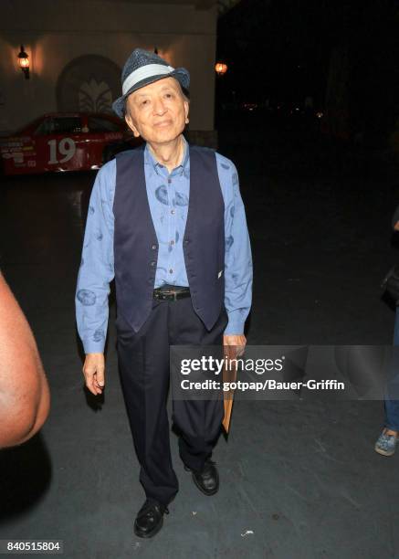 James Hong is seen on August 28, 2017 in Los Angeles, California.