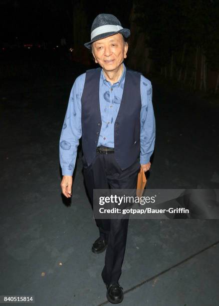 James Hong is seen on August 28, 2017 in Los Angeles, California.